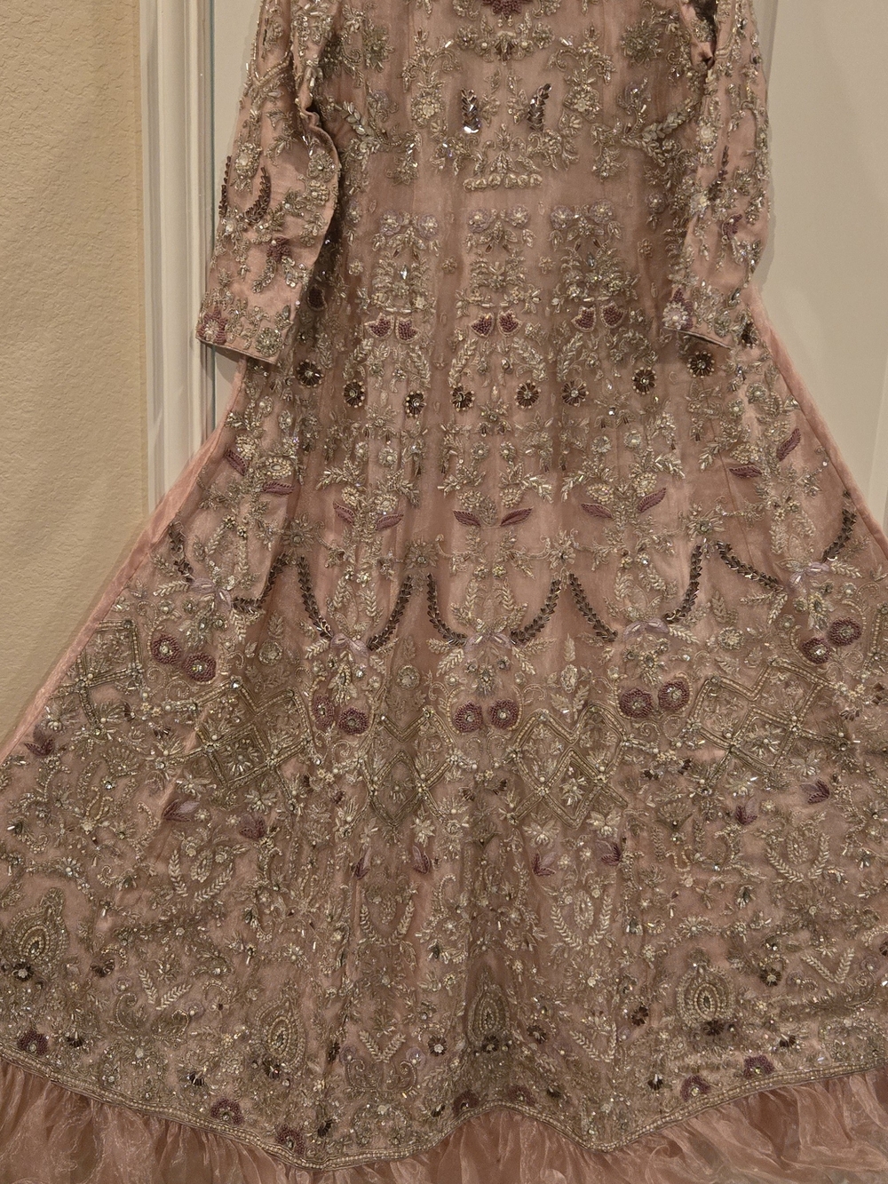 Embellished Blush Pink Formal Pakistani Bridal